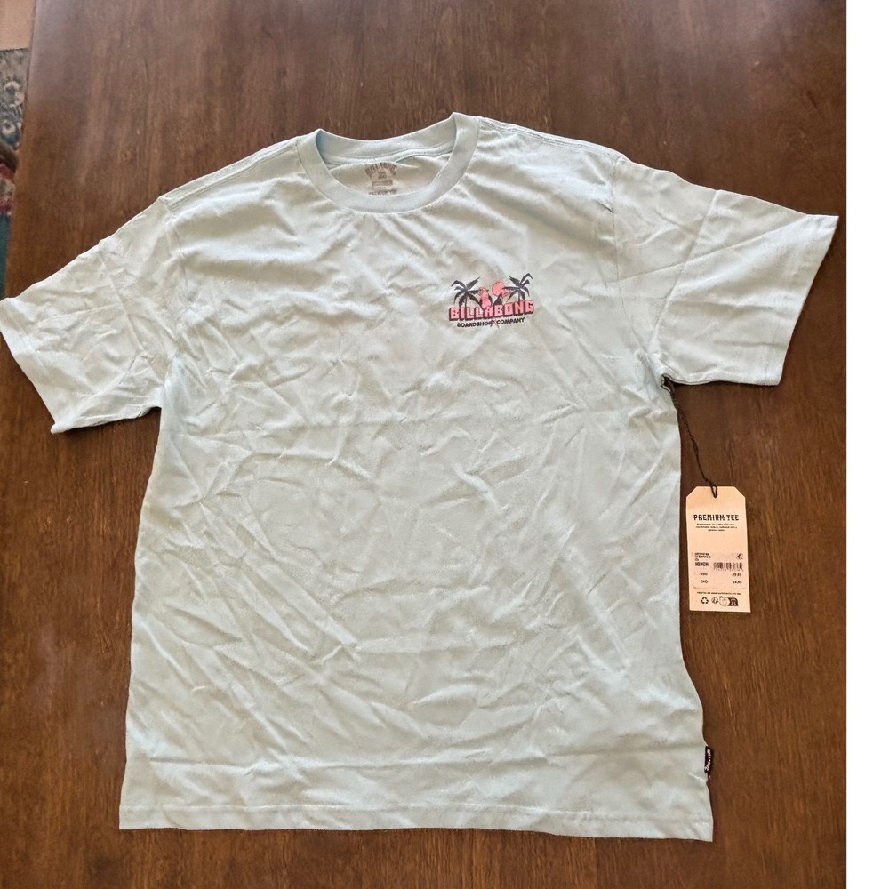 Billabong Mens Clubhouse Premium Graphic T-Shirt Blue ABYZT02586 Medium NWT